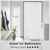 imagerabbitgoo Blackout Window Film Sun Blocking Privacy Cover for Glass Removable Opaque Room Darkening Dark Black Out Window Covers Tint Shades for Home Day Sleep Light Blocker 175 x 787 InchesMatte White