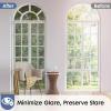 imagerabbitgoo Blackout Window Film Sun Blocking Privacy Cover for Glass Removable Opaque Room Darkening Dark Black Out Window Covers Tint Shades for Home Day Sleep Light Blocker 175 x 787 InchesSilver