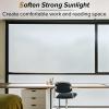 imagerabbitgoo Blackout Window Film Sun Blocking Privacy Cover for Glass Removable Opaque Room Darkening Dark Black Out Window Covers Tint Shades for Home Day Sleep Light Blocker 175 x 787 InchesPure