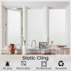 imagerabbitgoo Blackout Window Film Sun Blocking Privacy Cover for Glass Removable Opaque Room Darkening Dark Black Out Window Covers Tint Shades for Home Day Sleep Light Blocker 175 x 787 InchesMatte White