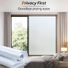 imagerabbitgoo Blackout Window Film Sun Blocking Privacy Cover for Glass Removable Opaque Room Darkening Dark Black Out Window Covers Tint Shades for Home Day Sleep Light Blocker 175 x 787 InchesPure
