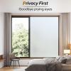 imagerabbitgoo Blackout Window Film Sun Blocking Privacy Cover for Glass Removable Opaque Room Darkening Dark Black Out Window Covers Tint Shades for Home Day Sleep Light Blocker 175 x 787 InchesPure