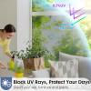 imagerabbitgoo Blackout Window Film Sun Blocking Privacy Cover for Glass Removable Opaque Room Darkening Dark Black Out Window Covers Tint Shades for Home Day Sleep Light Blocker 175 x 787 InchesSilver