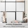 imagerabbitgoo Blackout Window Film Sun Blocking Privacy Cover for Glass Removable Opaque Room Darkening Dark Black Out Window Covers Tint Shades for Home Day Sleep Light Blocker 175 x 787 InchesMatte White