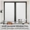 imagerabbitgoo Blackout Window Film Sun Blocking Privacy Cover for Glass Removable Opaque Room Darkening Dark Black Out Window Covers Tint Shades for Home Day Sleep Light Blocker 175 x 787 InchesMatte White