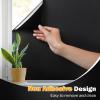 imagerabbitgoo Blackout Window Film Sun Blocking Privacy Cover for Glass Removable Opaque Room Darkening Dark Black Out Window Covers Tint Shades for Home Day Sleep Light Blocker 175 x 787 InchesBlack