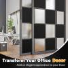 imagerabbitgoo Blackout Window Film Sun Blocking Privacy Cover for Glass Removable Opaque Room Darkening Dark Black Out Window Covers Tint Shades for Home Day Sleep Light Blocker 175 x 787 InchesBlack
