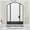 imagerabbitgoo Blackout Window Film Sun Blocking Privacy Cover for Glass Removable Opaque Room Darkening Dark Black Out Window Covers Tint Shades for Home Day Sleep Light Blocker 175 x 787 InchesMatte White