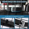 imagerabbitgoo Dog Car Barrier for SUVs Adjustable Large Pet Gate UniversalFit Divider Cargo Net HeavyDuty Wire Mesh Dog Barrier SUV Van Vehicles Subaru Car Accessories Safety Travel Standard ModelTriple Folding Model