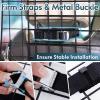 imagerabbitgoo Dog Car Barrier for SUVs Adjustable Large Pet Gate UniversalFit Divider Cargo Net HeavyDuty Wire Mesh Dog Barrier SUV Van Vehicles Subaru Car Accessories Safety Travel Standard ModelStandard Model