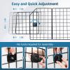 imagerabbitgoo Dog Car Barrier for SUVs Adjustable Large Pet Gate UniversalFit Divider Cargo Net HeavyDuty Wire Mesh Dog Barrier SUV Van Vehicles Subaru Car Accessories Safety Travel Standard ModelTriple Folding Model