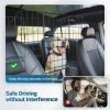imagerabbitgoo Dog Car Barrier for SUVs Adjustable Large Pet Gate UniversalFit Divider Cargo Net HeavyDuty Wire Mesh Dog Barrier SUV Van Vehicles Subaru Car Accessories Safety Travel Standard ModelTriple Folding Model