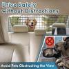imagerabbitgoo Dog Car Barrier for SUVs Adjustable Large Pet Gate UniversalFit Divider Cargo Net HeavyDuty Wire Mesh Dog Barrier SUV Van Vehicles Subaru Car Accessories Safety Travel Standard ModelStandard Model