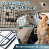 imagerabbitgoo Dog Car Barrier for SUVs Adjustable Large Pet Gate UniversalFit Divider Cargo Net HeavyDuty Wire Mesh Dog Barrier SUV Van Vehicles Subaru Car Accessories Safety Travel Standard ModelStandard Model