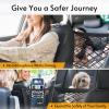imagerabbitgoo Dog Car Net Barrier for SUVs Pet Barrier with Metal Hooks ampamp Stretchable Mesh Car Divider ampamp Storage Bag Easy to Install Drive Safely with Children ampamp Pets 1398quot1555quot117 x 117