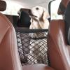 imagerabbitgoo Dog Car Net Barrier for SUVs Pet Barrier with Metal Hooks ampamp Stretchable Mesh Car Divider ampamp Storage Bag Easy to Install Drive Safely with Children ampamp Pets 1398quot1555quot1398 x 1555