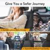 imagerabbitgoo Dog Car Net Barrier for SUVs Pet Barrier with Metal Hooks ampamp Stretchable Mesh Car Divider ampamp Storage Bag Easy to Install Drive Safely with Children ampamp Pets 1398quot1555quot1398 x 1555