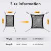 imagerabbitgoo Dog Car Net Barrier for SUVs Pet Barrier with Metal Hooks ampamp Stretchable Mesh Car Divider ampamp Storage Bag Easy to Install Drive Safely with Children ampamp Pets 1398quot1555quot1398 x 1555