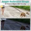 imagerabbitgoo Tactical Bungee Dog Leash with Shock Absorption Military Training Leash with 2 Padded Control Handles for Medium Large Dogs 52FT BrownBlack