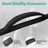 imagerabbitgoo Tactical Bungee Dog Leash with Shock Absorption Military Training Leash with 2 Padded Control Handles for Medium Large Dogs 52FT BrownBlack