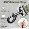 imagerabbitgoo Tactical Bungee Dog Leash with Shock Absorption Military Training Leash with 2 Padded Control Handles for Medium Large Dogs 52FT BrownGreen