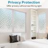 imagerabbitgoo Window Privacy Film Frosted Glass Decorative Static Cling Sticker Sun Blocking Vinyl Covering for Home Kitchen Living Room Bathroom Black 175 x 787 inchesFrosted