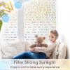 imagerabbitgoo Window Privacy Film Frosted Glass Decorative Static Cling Sticker Sun Blocking Vinyl Covering for Home Kitchen Living Room Bathroom Black 175 x 787 inchesClear