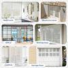 imagerabbitgoo Window Privacy Film Frosted Glass Decorative Static Cling Sticker Sun Blocking Vinyl Covering for Home Kitchen Living Room Bathroom Black 175 x 787 inchesFrosted
