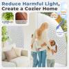 imagerabbitgoo Window Privacy Film Frosted Glass Decorative Static Cling Sticker Sun Blocking Vinyl Covering for Home Kitchen Living Room Bathroom Black 175 x 787 inchesFrosted