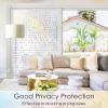 imagerabbitgoo Window Privacy Film Frosted Glass Decorative Static Cling Sticker Sun Blocking Vinyl Covering for Home Kitchen Living Room Bathroom Black 175 x 787 inchesClear