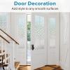 imagerabbitgoo Window Privacy Film Frosted Glass Decorative Static Cling Sticker Sun Blocking Vinyl Covering for Home Kitchen Living Room Bathroom Black 175 x 787 inchesFrosted