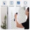 imagerabbitgoo Window Privacy Film Frosted Glass Decorative Static Cling Sticker Sun Blocking Vinyl Covering for Home Kitchen Living Room Bathroom Black 175 x 787 inchesFrosted