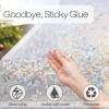 imagerabbitgoo Window Privacy Film Rainbow Film Decorative Window Sticker 3D Static Stained Glass Cling Tint for Room Darkening Day Sleep Black 175 x 787 inchesClear