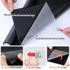 imagerabbitgoo Window Privacy Film Rainbow Film Decorative Window Sticker 3D Static Stained Glass Cling Tint for Room Darkening Day Sleep Black 175 x 787 inchesBlack