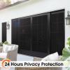 imagerabbitgoo Window Privacy Film Rainbow Film Decorative Window Sticker 3D Static Stained Glass Cling Tint for Room Darkening Day Sleep Black 175 x 787 inchesBlack