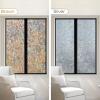 imagerabbitgoo Window Privacy Film Rainbow Film Decorative Window Sticker 3D Static Stained Glass Cling Tint for Room Darkening Day Sleep Black 175 x 787 inchesBrown