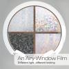 imagerabbitgoo Window Privacy Film Rainbow Film Decorative Window Sticker 3D Static Stained Glass Cling Tint for Room Darkening Day Sleep Black 175 x 787 inchesClear