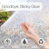 imagerabbitgoo Window Privacy Film Rainbow Film Decorative Window Sticker 3D Static Stained Glass Cling Tint for Room Darkening Day Sleep Black 175 x 787 inchesClear