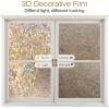 imagerabbitgoo Window Privacy Film Rainbow Film Decorative Window Sticker 3D Static Stained Glass Cling Tint for Room Darkening Day Sleep Black 175 x 787 inchesBrown