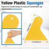 imagerabbitgoo Window Tint Kit 3 Pcs Window Privacy Film Installation Tools Easy to Apply Glass Film Car Tints Application Kit Includes Suede Squeehee Fixable Utility Knife 120ml Spray BottleYellow Squeegee
