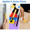 imagerabbitgoo Window Tint Kit 3 Pcs Window Privacy Film Installation Tools Easy to Apply Glass Film Car Tints Application Kit Includes Suede Squeehee Fixable Utility Knife 120ml Spray BottleYellow Squeegee