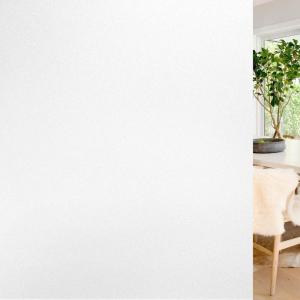 imagerabbitgoo Blackout Window Film Sun Blocking Privacy Cover for Glass Removable Opaque Room Darkening Dark Black Out Window Covers Tint Shades for Home Day Sleep Light Blocker 175 x 787 InchesMatte White