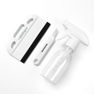 imagerabbitgoo Window Tint Kit 3 Pcs Window Privacy Film Installation Tools Easy to Apply Glass Film Car Tints Application Kit Includes Suede Squeehee Fixable Utility Knife 120ml Spray BottleWhite Squeegee