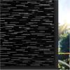 imagerabbitgoo Blackout Window Film Sun Blocking Privacy Film for Room Darkening Removable Black Out Vinyl Cover Tint for Home Day Sleep AntiUV Frosted Glass Clings Black 175 x 787 InchesBlack Silk