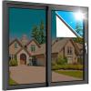imagerabbitgoo One Way Window Privacy Film Window Tint for Home Reflective Heat Control Sun Blocking Anti UV See Out Not in Glass Door Covering Tinting Film 175 in X 65 Feet Blue SilverBrown Silver