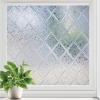 imagerabbitgoo Window Privacy Film Decorative Privacy Window Film Sun Blocking Frosted Glass Cling for Home Door NonAdhesive Static Cling Sticker Covering Heat Blocker Clear 175quot x 787quotClear