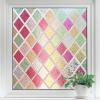 imagerabbitgoo Window Privacy Film Decorative Privacy Window Film Sun Blocking Frosted Glass Cling for Home Door NonAdhesive Static Cling Sticker Covering Heat Blocker Clear 175quot x 787quotMulticolor