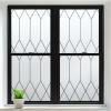 imagerabbitgoo Window Privacy Film for Glass Windows Frosted Glass Cling with Decorative Moroccan Lattice Removable Heat Control Sun Blocking Door Covering Sticker for Home Bathroom 175 x 787 inches118 x 787