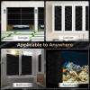 imagerabbitgoo Blackout Window Film Sun Blocking Privacy Film for Room Darkening Removable Black Out Vinyl Cover Tint for Home Day Sleep AntiUV Frosted Glass Clings Black 175 x 787 InchesBlack Silk