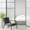 imagerabbitgoo Blackout Window Film Sun Blocking Privacy Film for Room Darkening Removable Black Out Vinyl Cover Tint for Home Day Sleep AntiUV Frosted Glass Clings Black 175 x 787 InchesWhite Silk